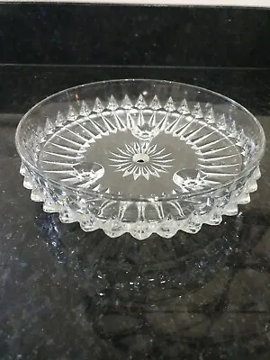 Buy Vintage Cut Glass Cake Stand • 11.95£