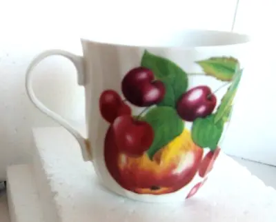 Buy Crown Trent Fine Bone China England Yellow, Red, Purple Fruit Coffee Tea Mug Cup • 14.66£