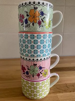 Buy Four Attractive Stacking Mugs 'At Home With Ashley Thomas • 8£