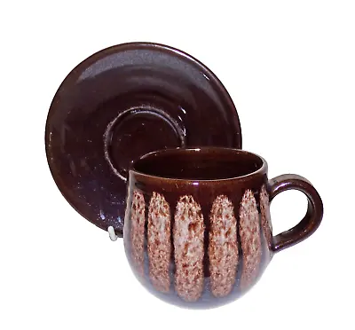 Buy Hastings Pottery Cup And Saucer By Dennis Lucas Red Earthenware Studio Pottery • 5.15£