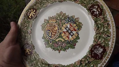Buy 1981 Royal Wedding Charles & Diana Minton China Plate Mulberry Hall Boxed • 48£
