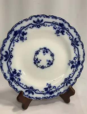 Buy Hard To Find ! - JOHNSON BROTHERS OXFORD Dinner Plate 9 7/8  FLOW BLUE England • 49.13£