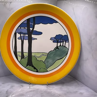 Buy Clarice Cliff / Wedgewood Blue Firs Plate Bizarre Ltd Edition 10 Inch Plate • 31£