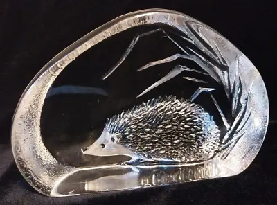 Buy Mats Jonasson Signed Crystal Glass Paperweight Number 3261 • 35£