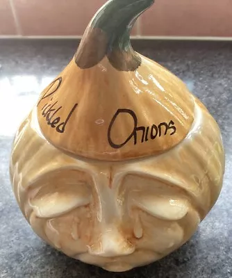 Buy Pickled Onion Crying Face Preserve Pot Vintage Toni Raymond Pottery  • 3.50£