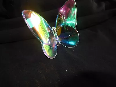 Buy Baccarat, Lucky Butterfly, Iridescent Crystal Ornament, With A Box • 50£
