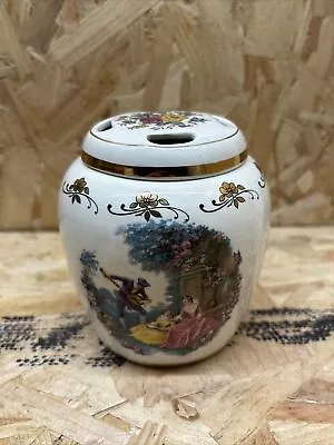 Buy Lord Nelson Pottery Ginger Lidded Pomander Vanity Jar Porcelain 1940s-1960s • 8£