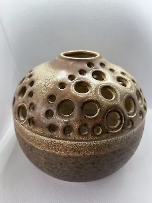 Buy Iden Pottery Rye Hole Vase. Very Pretty • 10£
