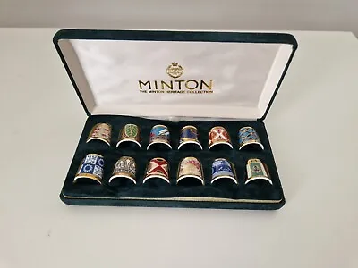 Buy Minton The Heritage Collection 12 Piece Thimble Set Royal Doulton Bone China   • 80£