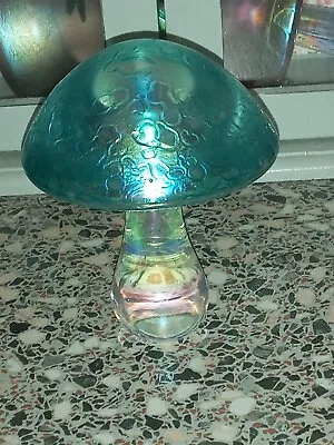 Buy Vintage GREEN Rainbow Glass Mushroom ( Large ) - J.Ditchfield ?? • 40.48£