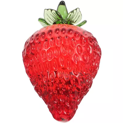 Buy  Crystal Strawberry Ornament White Office Hand Blown Figurines • 9.99£