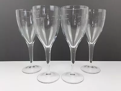 Buy 4 X Rare John Rocha Waterford Crystal Geo Pattern Wine Glasses Signed Excellent • 260£