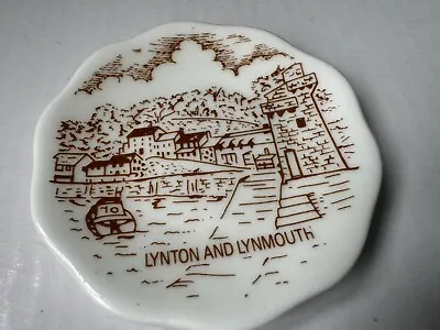 Buy Vintage Bone China Miniature Lynton And Lynmouth Plate 6cm • 7.50£