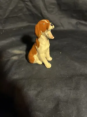 Buy Vintage Beswick Brown And White Terrier Dog Sitting Porcelain Figurine Rare • 25£