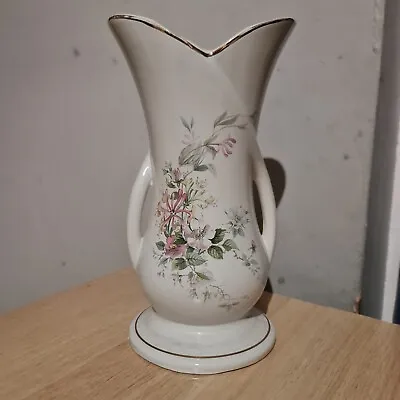 Buy Imperial Staffordshire Pottery Vase - Elegant Floral Design - England Vintage • 14.99£