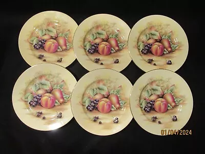 Buy Aynsley Orchard Gold 6 X Dinner Plates 10¾ Inches • 180£