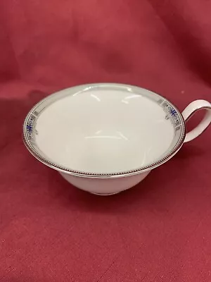Buy Wedgwood Tea Cup, White With Grey & Blue Rim. New (709) • 10£
