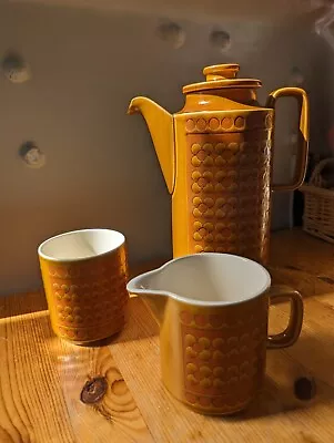 Buy Vintage Hornsea Pottery Saffron Coffee Pot Set, Milk Sugar 1970s British Retro  • 32.99£