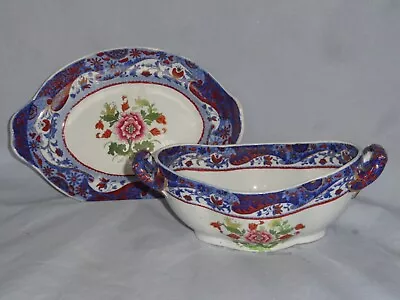 Buy Antique SPODE Pottery Sauce Tureen & Stand C1820 • 12£