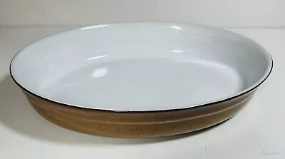 Buy Vintage Denby Provence Brown Classic Oval 30cm Stoneware Baking Dish Lasagne • 12£