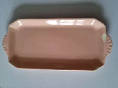 Buy Clarrice Cliff Newport Pottery Vintage Pink Sandwich Platter L30cm X W14.5cm • 8£