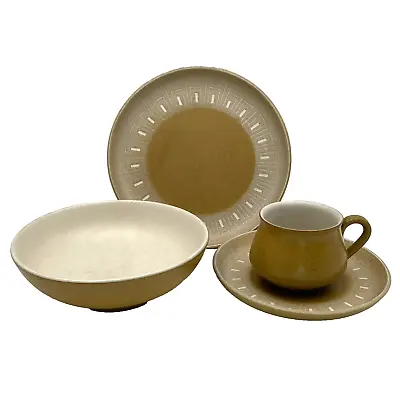 Buy VTG Denby Langley Ode Stoneware England 8.25  & 6.5  Plates, Cereal Bowl, Mug • 42.27£