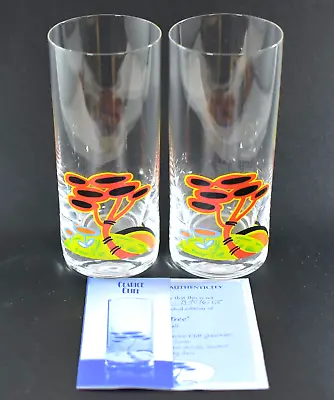 Buy Bradford Editions Clarice Cliff Red Tree Living Landscapes Highball Glasses • 49.99£