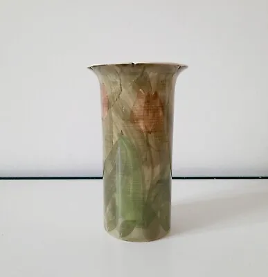 Buy Vintage Jersey Pottery Vase - Tulip Design Free Hand Painted 12cm X 7cm  • 8£