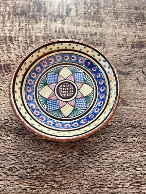 Buy Henroit HB Quimper Small Patterned Dish French Faience Farmhouse Decor • 2.49£
