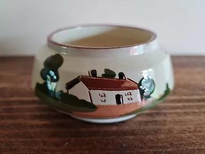 Buy Vintage Royal Watcombe Devon Torquay Pottery 50s Lands End Motto Ware Sugar Bowl • 2.99£