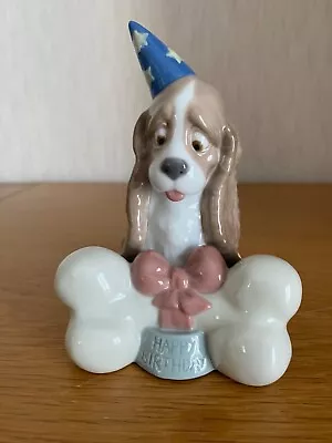 Buy NAO By Lladro ~ ‘Happy Birthday!’ Cocker Spaniel Puppy Celebrating His Birthday! • 19.99£