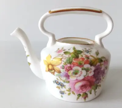 Buy Vintage Royal Worcester Palissy Mini Tea Pot Floral • 19£