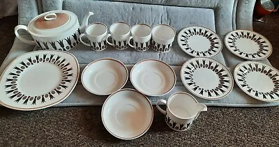 Buy Retro Vintage Susie Cooper  Corinthian  Tea Pot,3 Cups& Saucers,plates C2056 • 120£