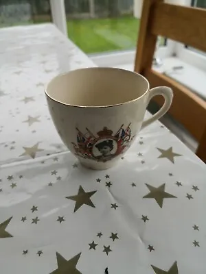 Buy Elizabeth Ii Coronation 1953 China Tea Cup-royal Commemorative Item Vintage Used • 10£