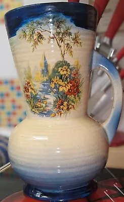 Buy Vintage Arthur Wood England Jug Vase Hand Painted • 17£