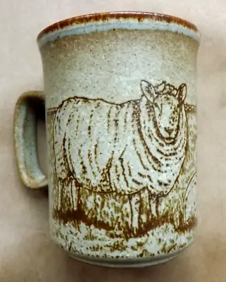 Buy Vintage Dunoon Pottery Ceramics Scotland Stoneware Mug Sheep Design Lambs • 14.95£