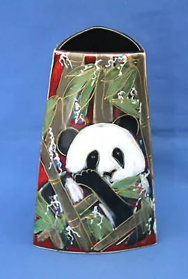 Buy Anita Harris Pottery Triangular Panda Vase - 21.5cm • 29.99£