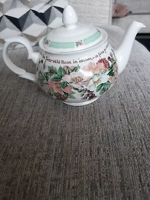 Buy Pretty Vintage 1997 St Michael M&S Floral Design Small Teapot Fine Bone China • 7.99£