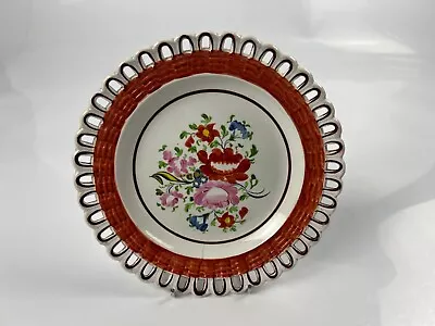 Buy A Glamorgan Pottery, Swansea, Reticulated And Hand-painted Plate C.1814-20#3 • 65£