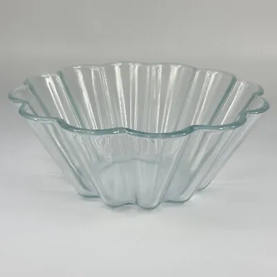 Buy Vintage Kitchen Heavy Flutted Glass Triffle Bowl Stamped Pyrex Cooking • 0.99£