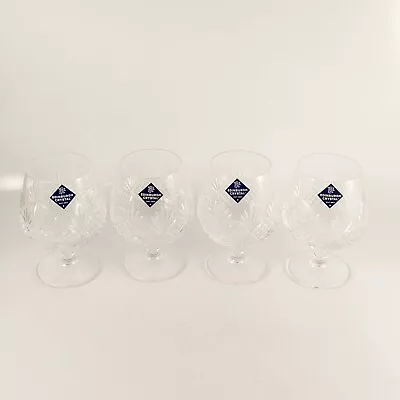 Buy Edinburgh Crystal Brandy Glasses, Snifter Glasses, X4, New With Stickers • 39.99£