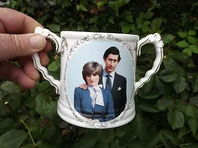 Buy 1981 Wedding Of Prince Charles & Lady Diana Large China Loving Cup With Portrait • 9.99£