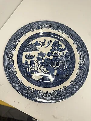 Buy 10 Churchill Blue Willow Dinner Plates Made England Vintage  10.25  • 168.13£
