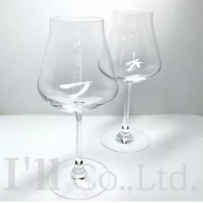 Buy Baccarat Chateau Wine Glass Red  Set Of 2 Clear Crystal With Box Used • 158.14£