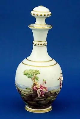 Buy GINORI DOCCIA RARE Porcelain Snuff Bottle ITALY 1800 19th BAS-RELIEF Decoration • 744£