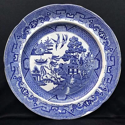 Buy Antique Staffordshire W & B Stone China, Blue Willow Plate 10.25'' Plate C.1850 • 7.99£