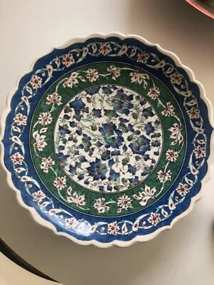 Buy Ceramic Plate, Hand Painted, Tunisian, Decorative, 40cm Diameter • 5£