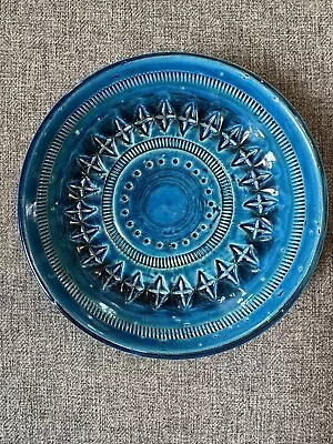 Buy Vintage Bitossi Rimini Blue Aldo Londi Art Pottery Bowl 7” X 1 1/2” • 189.45£