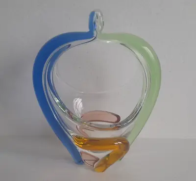 Buy RARE Mstisov 60s Art Glass  Rhapsody  Abstract Basket Vase FRANTISEK ZEMEK Czech • 29.99£