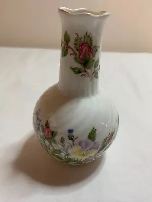 Buy Vintage Aynsley Wild Tudor Bud Vase, Bone China • 6£